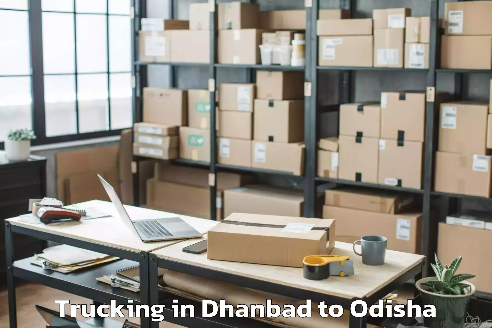 Book Dhanbad to Kashinagara Trucking Online